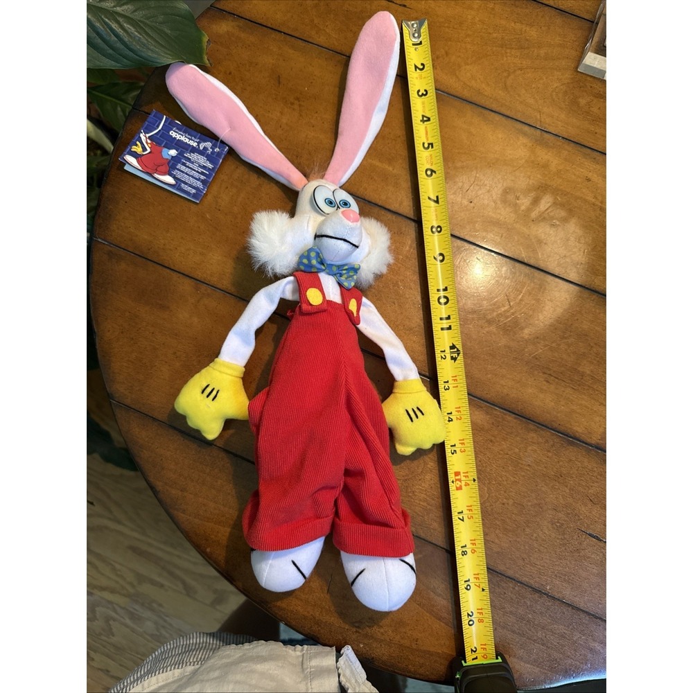 Vintage Who Framed Roger Rabbit 1987 NWT Applause Plush Suction Bendable Ears - Picture 12 of 12